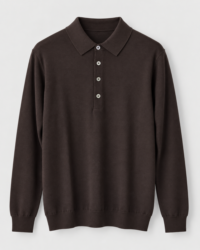 Hampton-Pullover mit Polokragen
