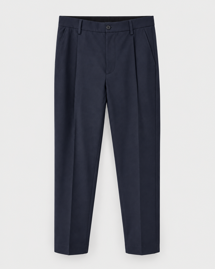 Chinohose mit Bundfalten