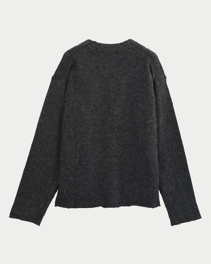 Maglia cardigan brushed