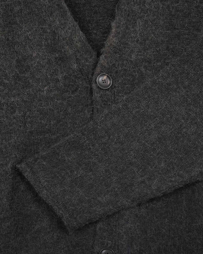 Brushed cardigan