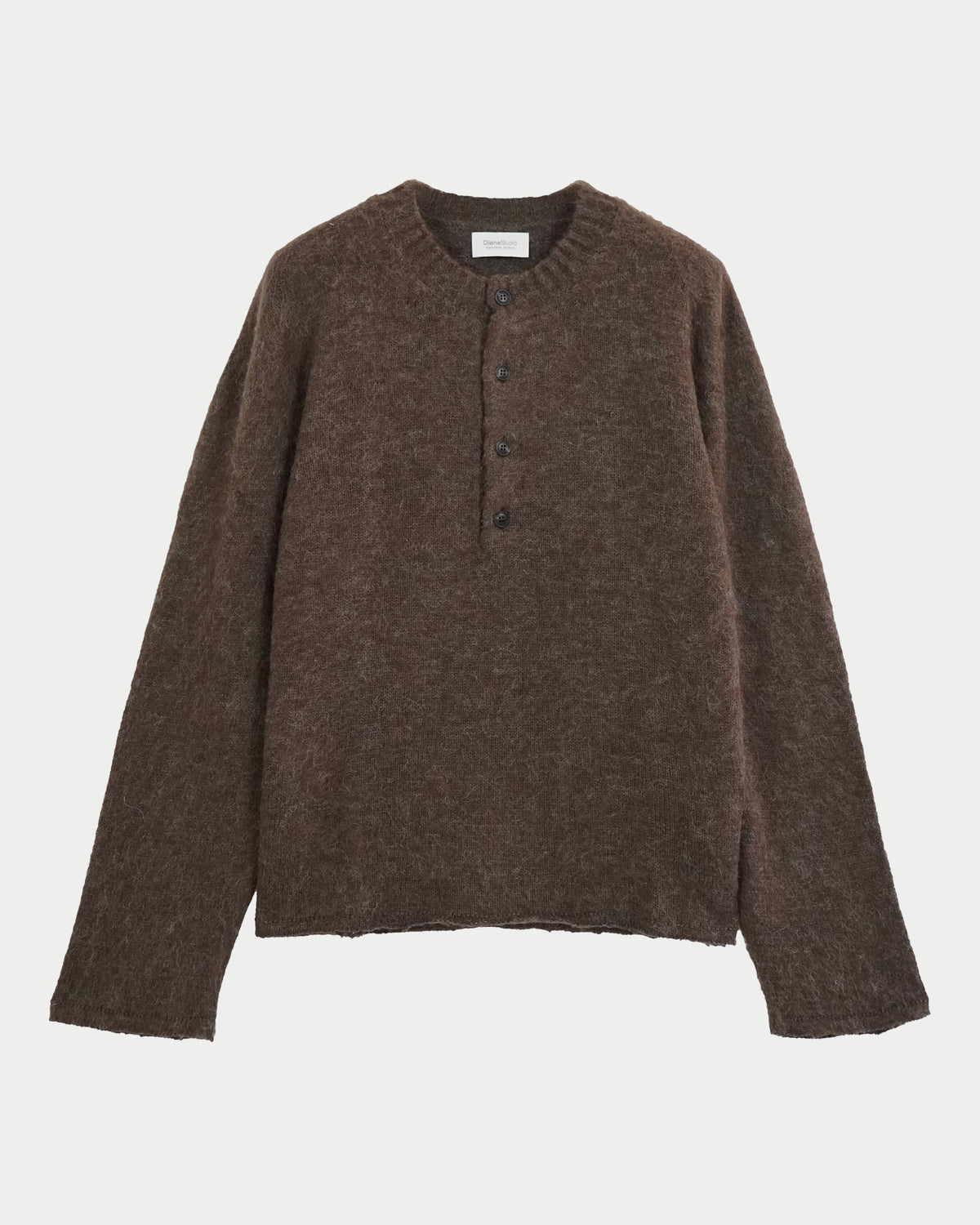 Maglia serafino brushed