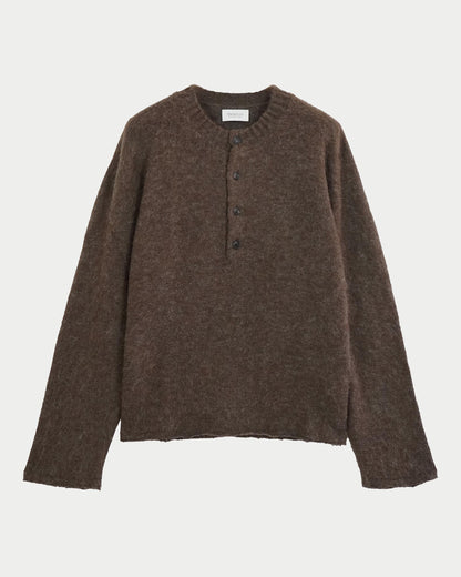 Maglia serafino brushed