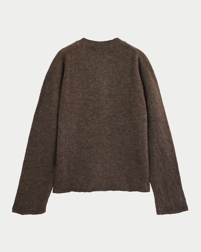 Maglia serafino brushed