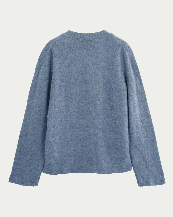 Maglia crewneck brushed