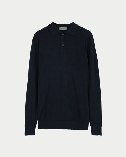 Maglia polo merino