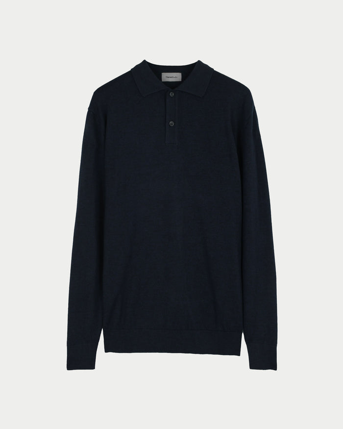 Maglia polo merino