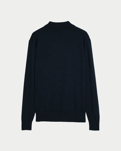 Maglia polo merino