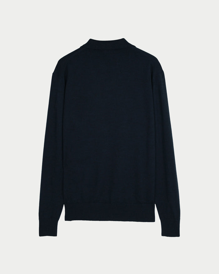 Maglia polo merino