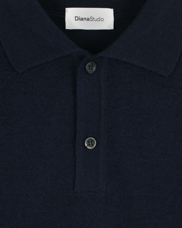 Merino polo shirt