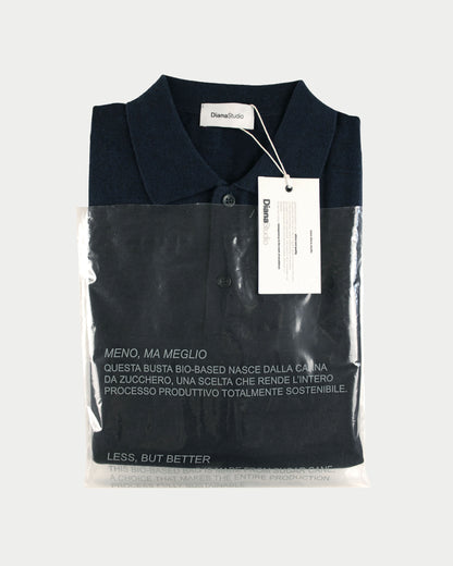 Maglia polo merino