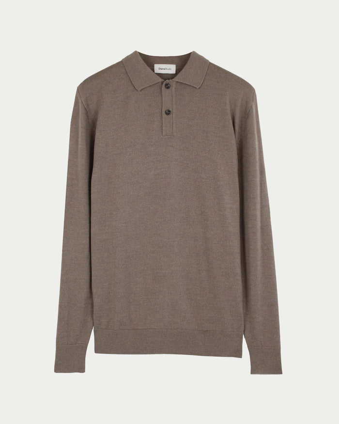 Maglia polo merino