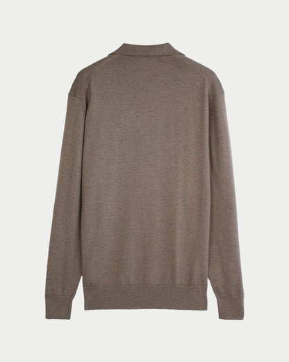 Maglia polo merino