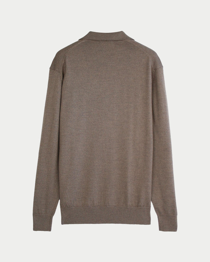 Maglia polo merino