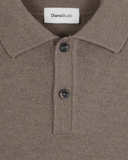 Maglia polo merino