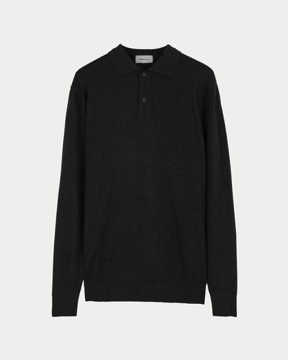 Maglia polo merino