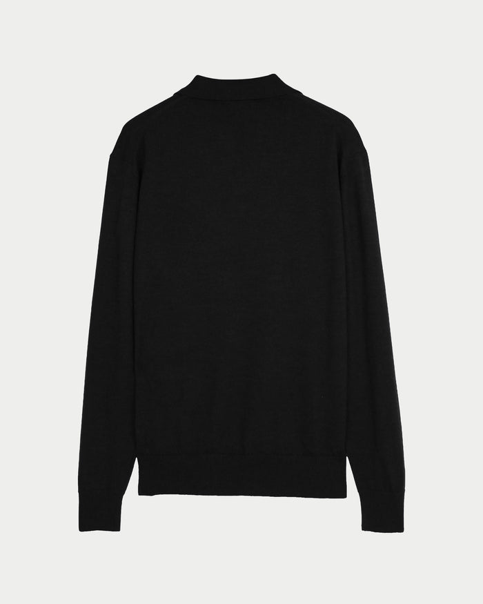 Maglia polo merino