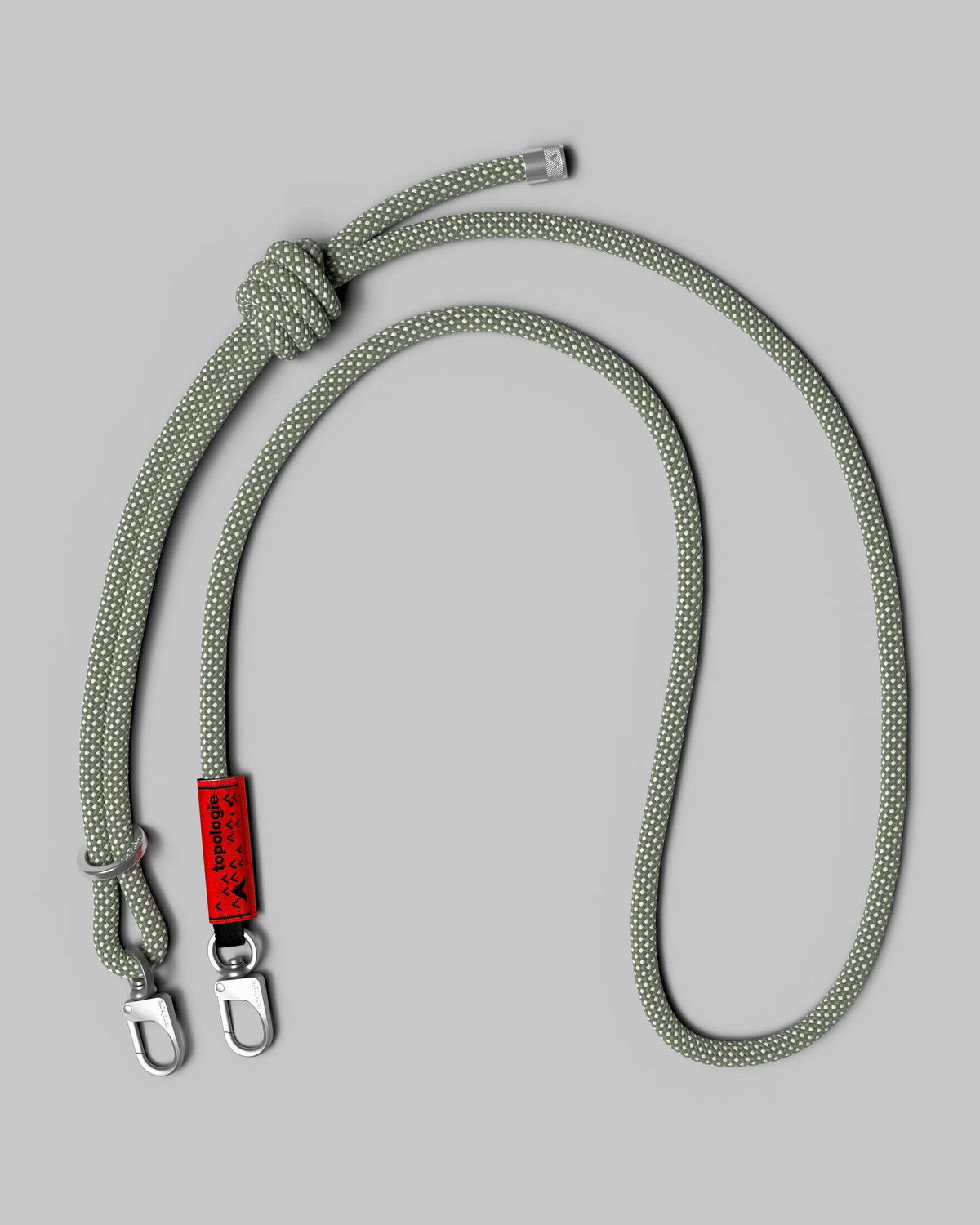 Borsa Bottle Sacoche M Green Check con 8 mm Rope Sage Lattice