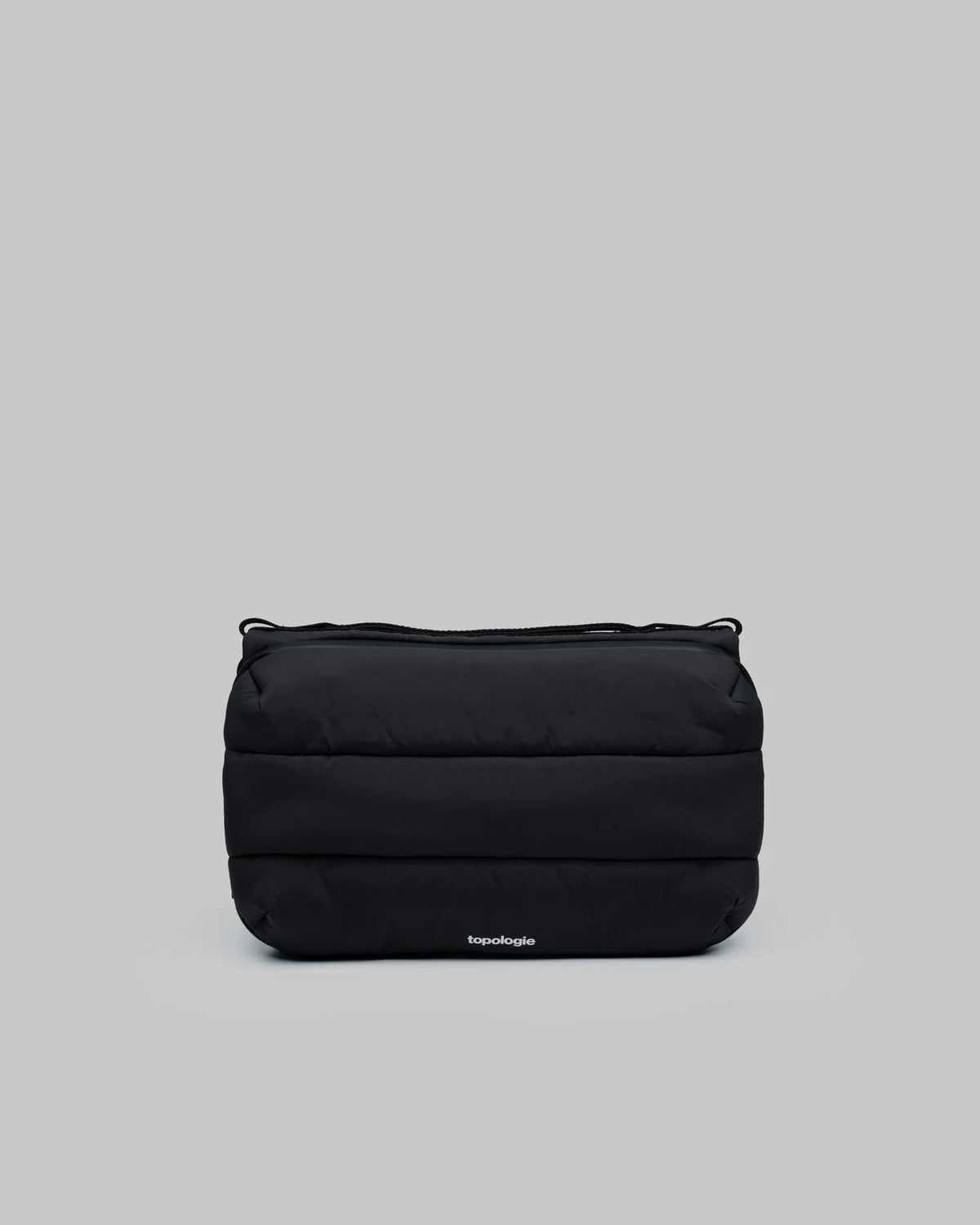 Borsa Bottle Sacoche L Black Silky Peach con tracolla 6mm Flash Persimmon