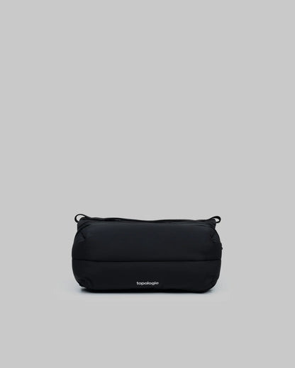 Borsa Bottle Sacoche M Black Silky Peach con tracolla 6mm Flash Black