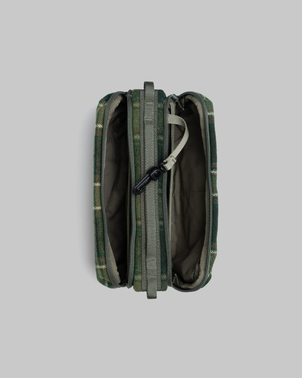 Borsa Bottle Sacoche M Green Check con 8 mm Rope Sage Lattice