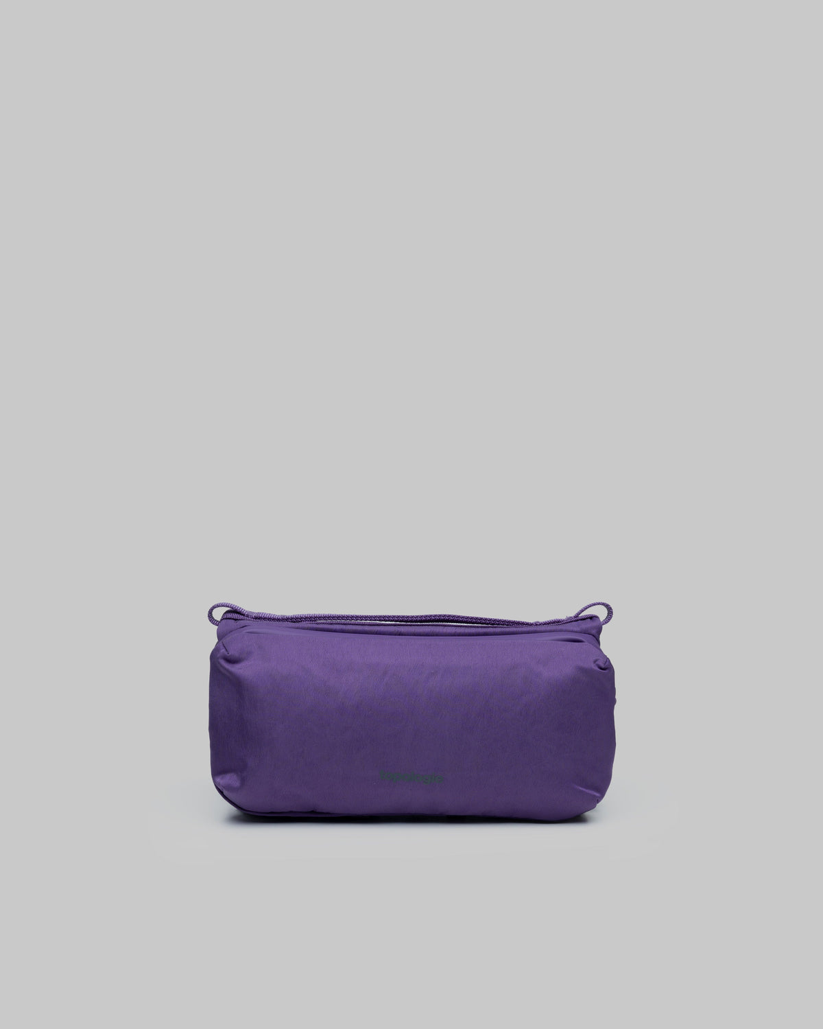 Borsa Bottle Sacoche M Purple Washed Silk Nylon con tracolla 8mm Patrician Lattice