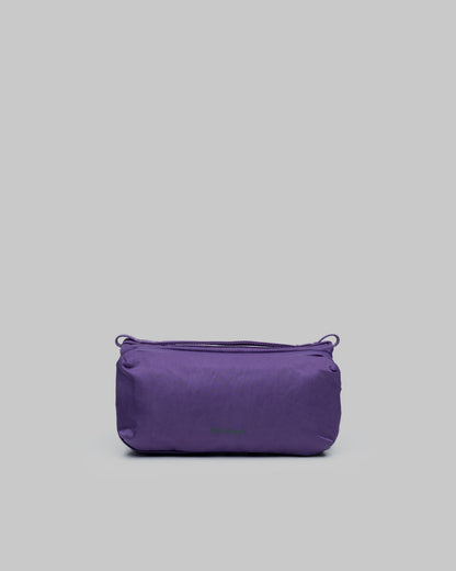 Borsa Bottle Sacoche M Purple Washed Silk Nylon con tracolla 8mm Patrician Lattice