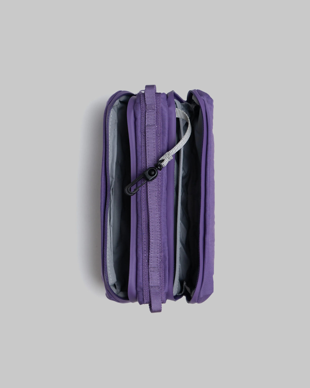 Borsa Bottle Sacoche M Purple Washed Silk Nylon con tracolla 8mm Patrician Lattice