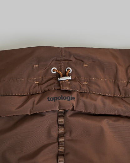 Borsa Cargo Rucksack Small Cocoa con Puffer Wrist Strap Moss