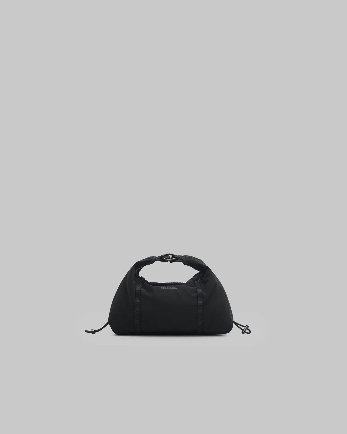 Cloud Hobo Mini Tasche aus schwarzem Tech Sateen mit Puffer-Handschlaufe