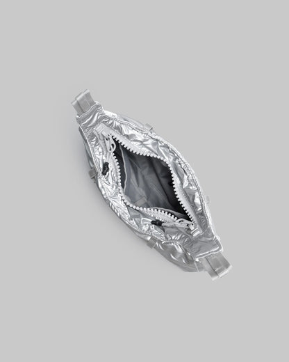 Borsa hobo mini in argento