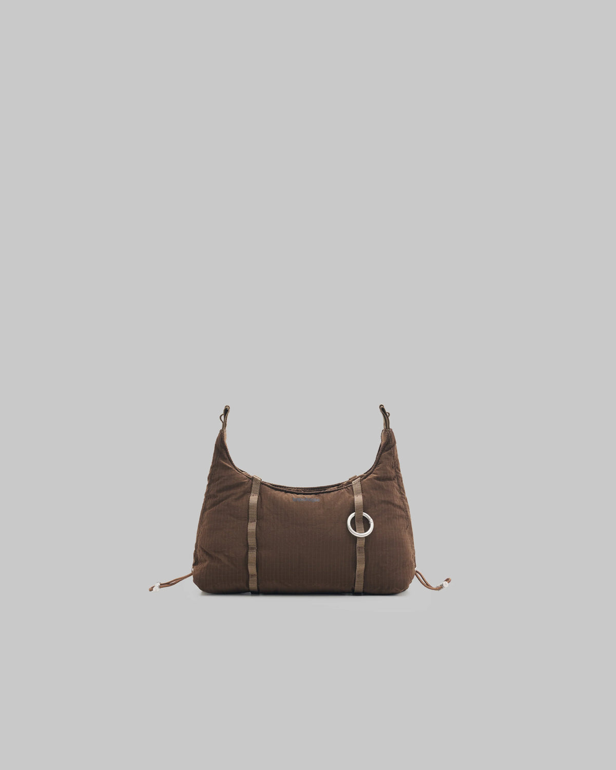 Borsa Cloud Hobo Mini Cocoa Vintage Ripstop con tracolla 8 mm Rope Sage Lattice