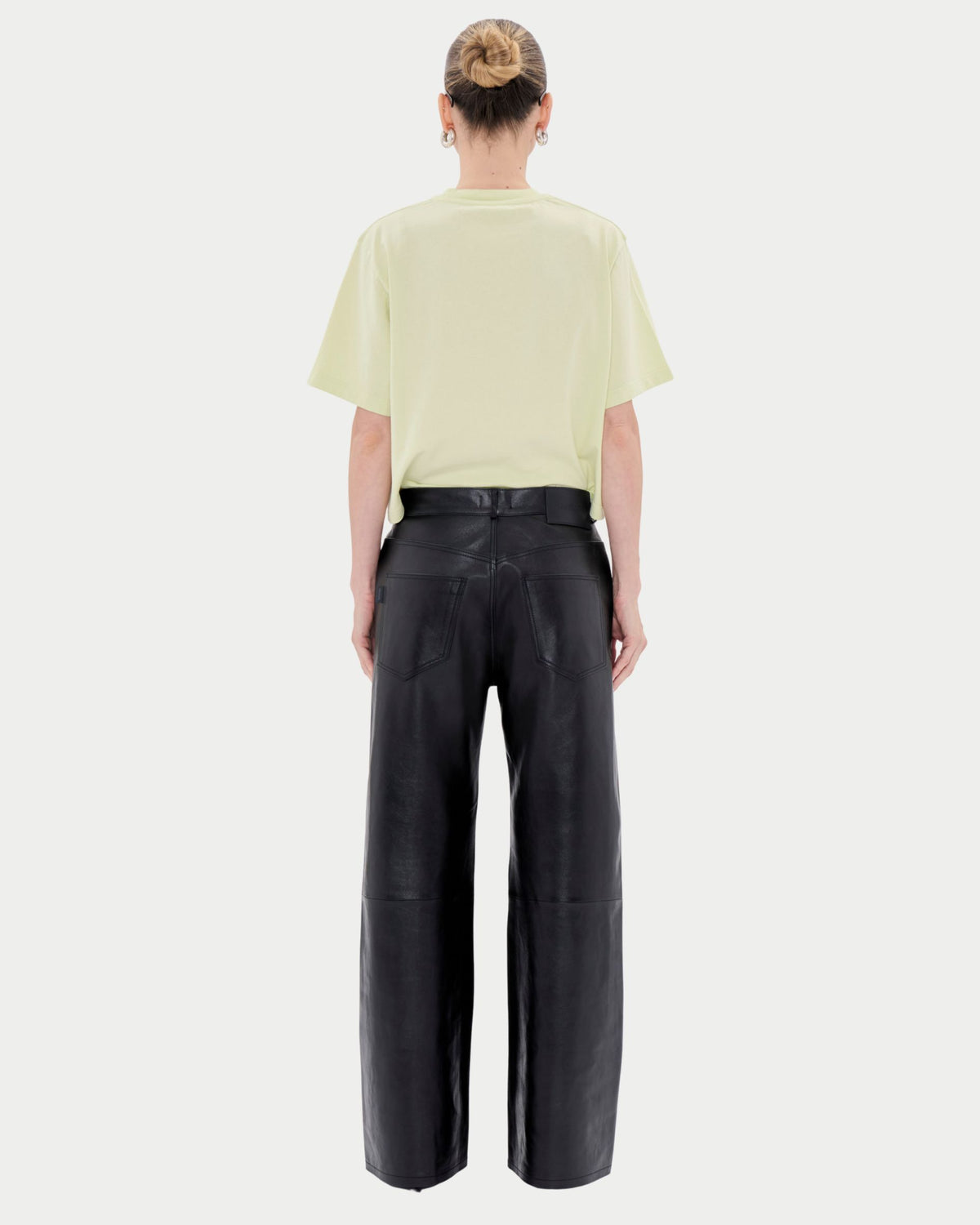 Pantaloni winny silky leather in pelle naturale