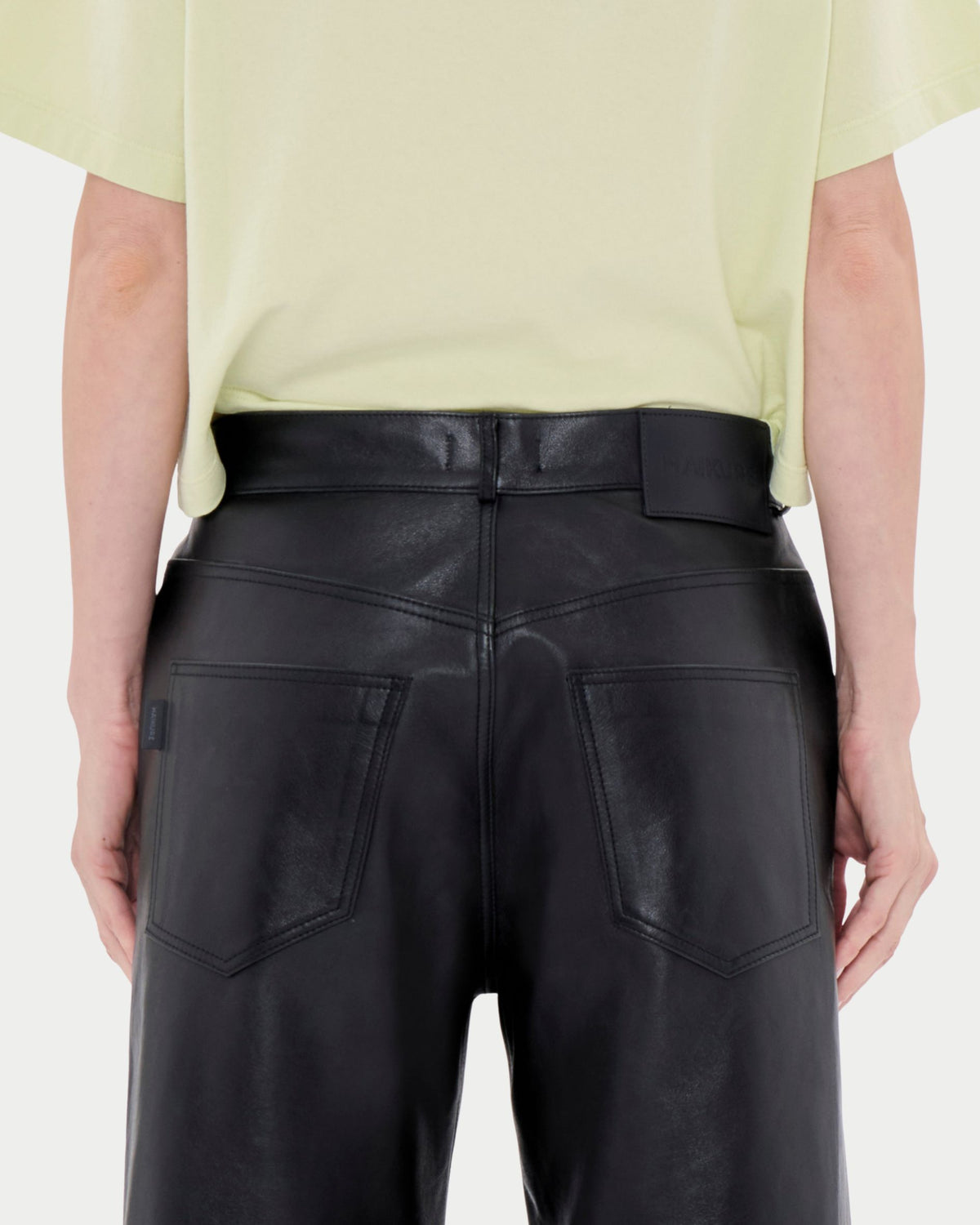 Pantaloni winny silky leather in pelle naturale