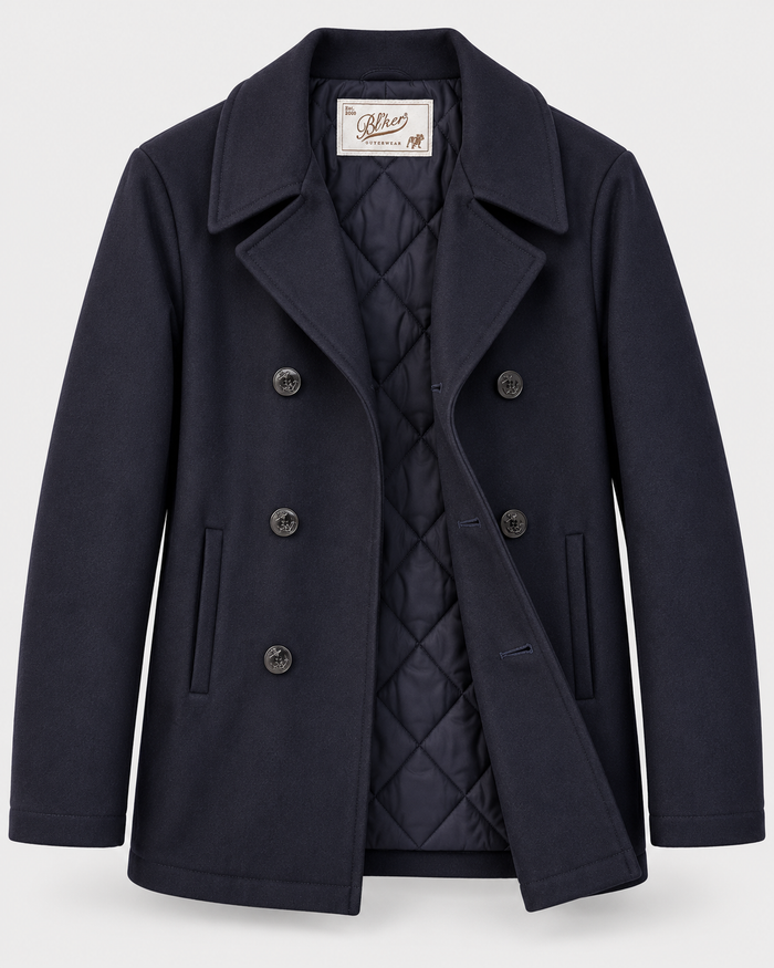 Giacca Peacoat imbottita