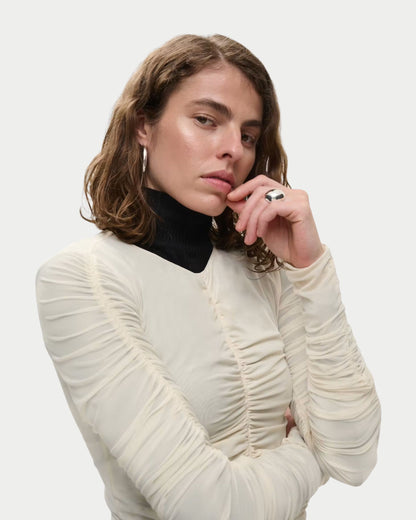 Maglia a maniche lunghe con arricciature IOFatou