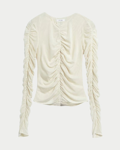 Maglia a maniche lunghe con arricciature IOFatou