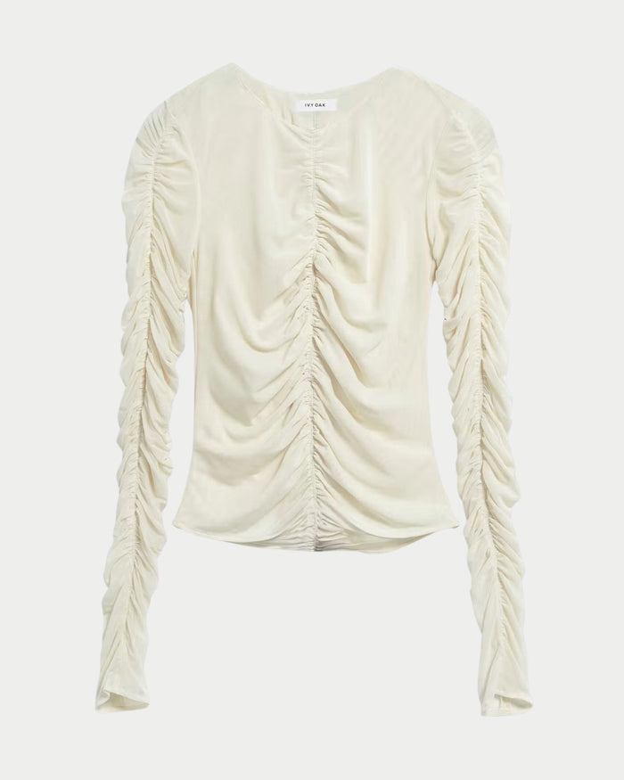 Maglia a maniche lunghe con arricciature IOFatou