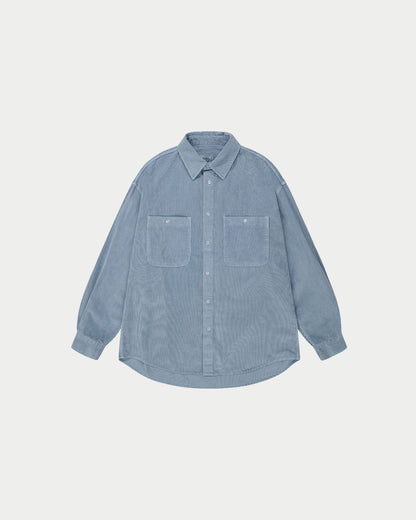 Camicia in velluto a coste con pigmenti