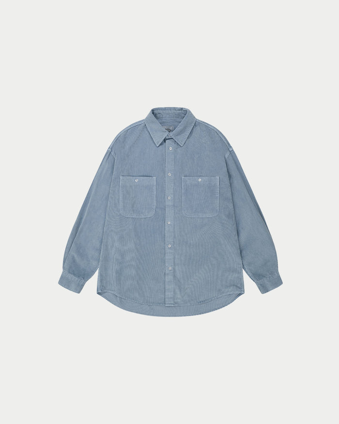 Camicia in velluto a coste con pigmenti