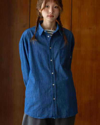 Camicia in chmbray calda