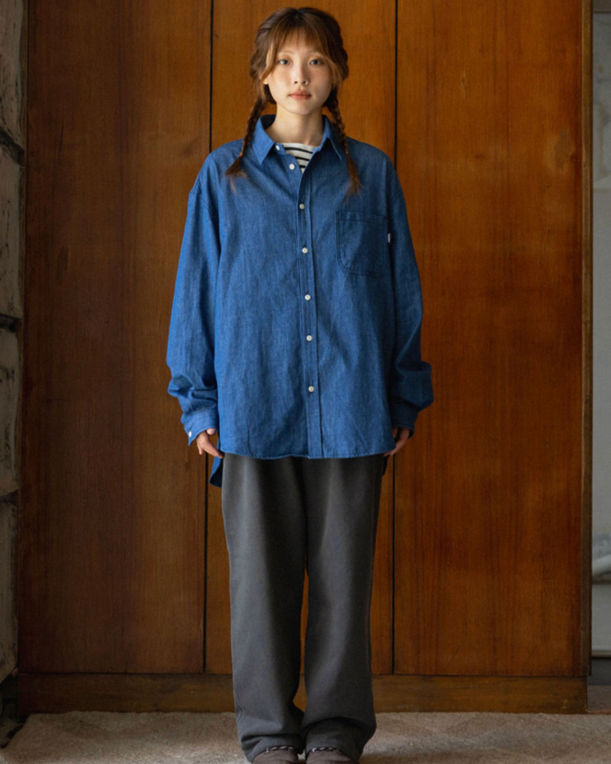 Camicia in chmbray calda