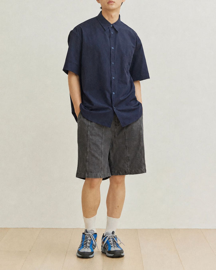 Pantaloni corti unisex vertical half pants