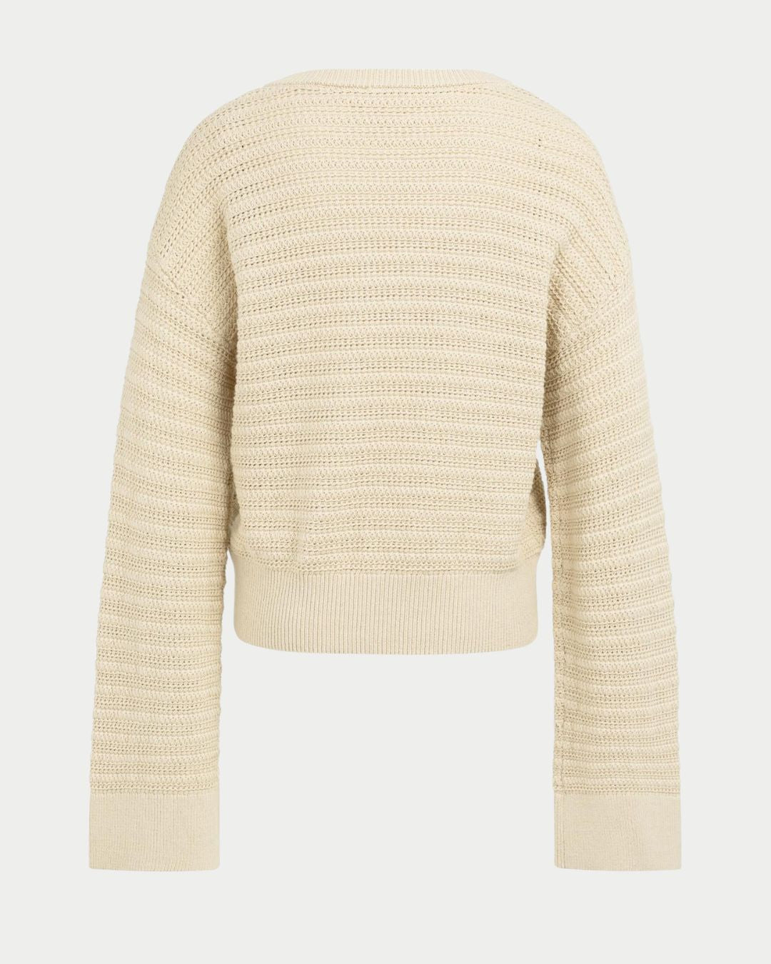 Cardigan in maglia con scollo a V e chiusura diagonale