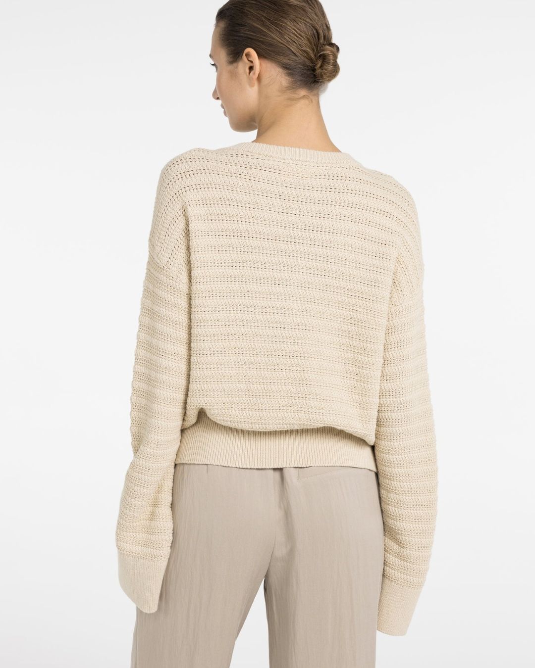 Cardigan in maglia con scollo a V e chiusura diagonale