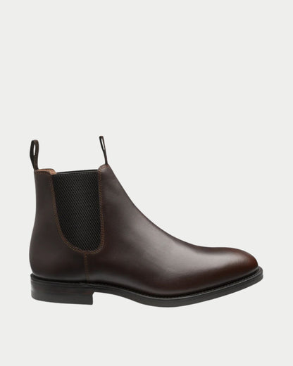 Leather Chelsea boot with elasticated side panels