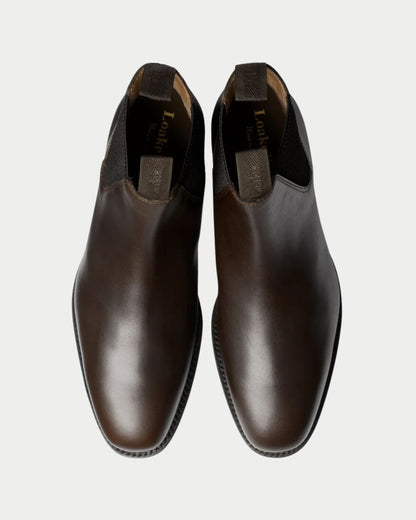 Leather Chelsea boot with elasticated side panels