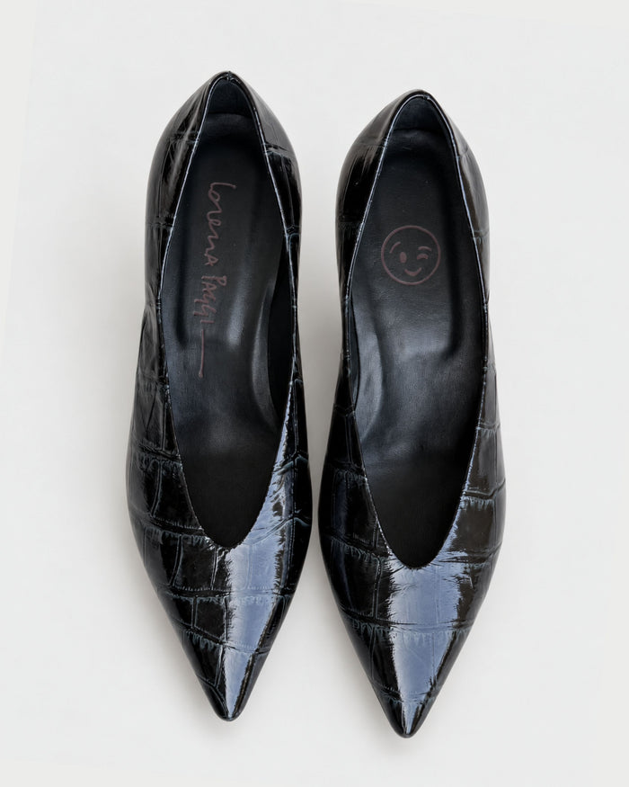 Geschlossener Pumps mit mittelhohem Absatz