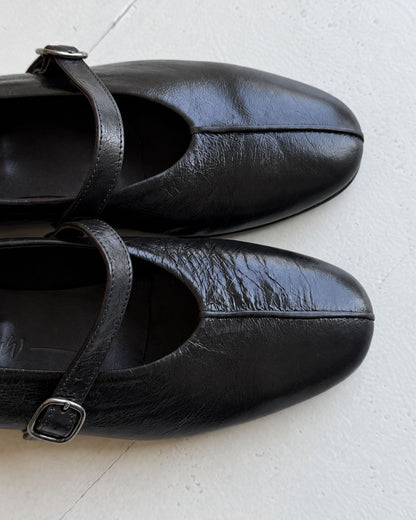 Ballerinas mit Schnalle und Innenkeilabsatz