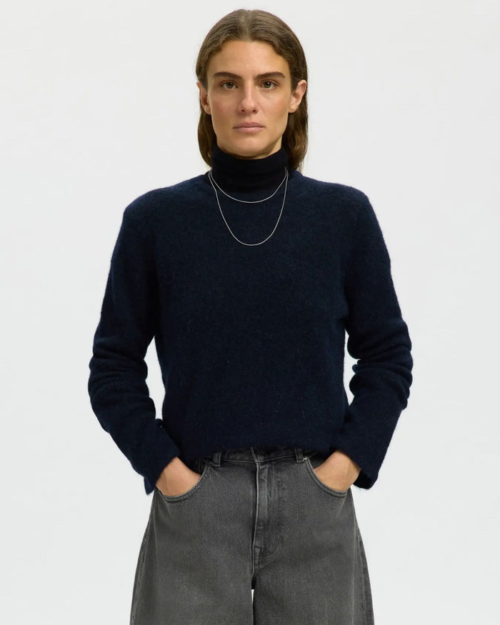 Maglia girocollo a maniche lunghe regular fit