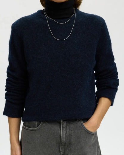 Maglia girocollo a maniche lunghe regular fit